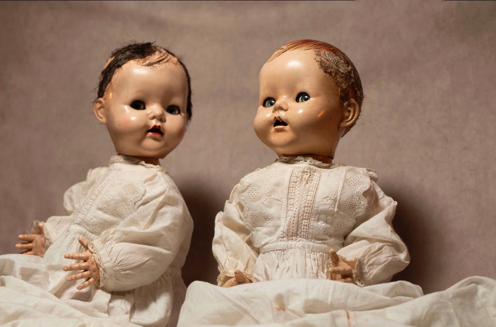 Haunted Doll The Twins Active Paranormal Spirit Dolls Antique Protective Guardian Spirit 50 cm