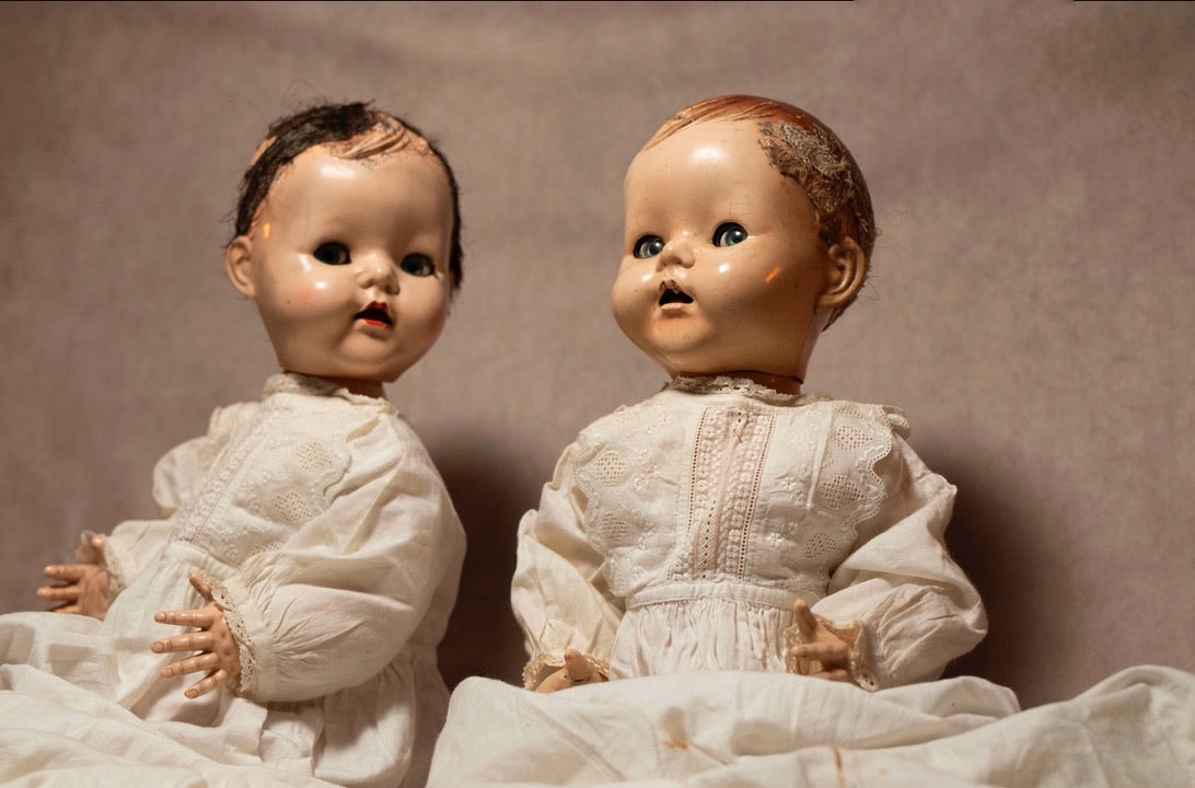Haunted Doll The Twins Active Paranormal Spirit Dolls Antique Protective Guardian Spirit 50 cm