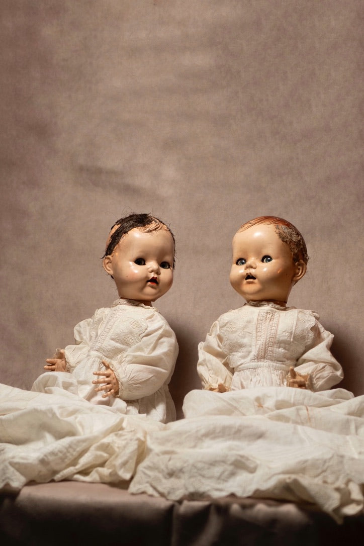 Haunted Doll The Twins Active Paranormal Spirit Dolls Antique Protective Guardian Spirit 50 cm