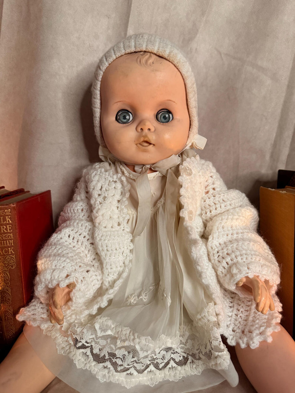 Haunted Doll for Adoption: “Annelise Holloway” The Stillness That Watches Back