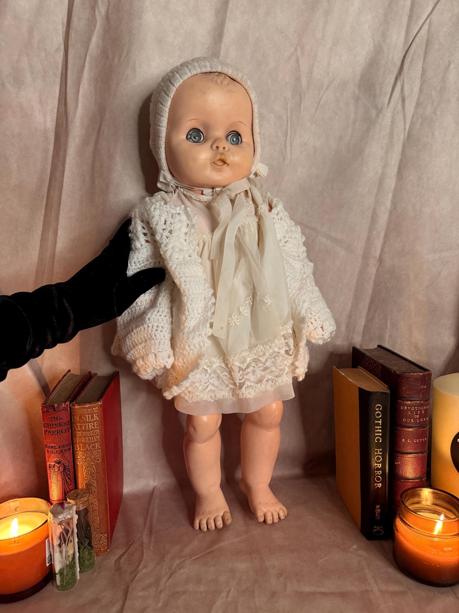Haunted Doll for Adoption: “Annelise Holloway” The Stillness That Watches Back