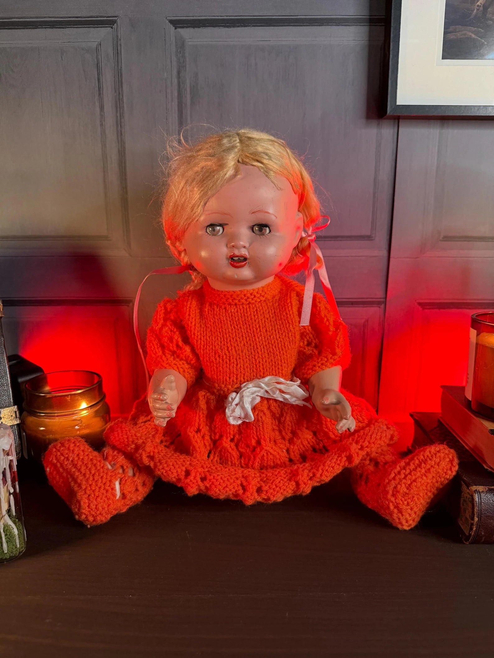 Antique Haunted Doll Elsie The Waiting Child Positive Spirit Vessel OOAK