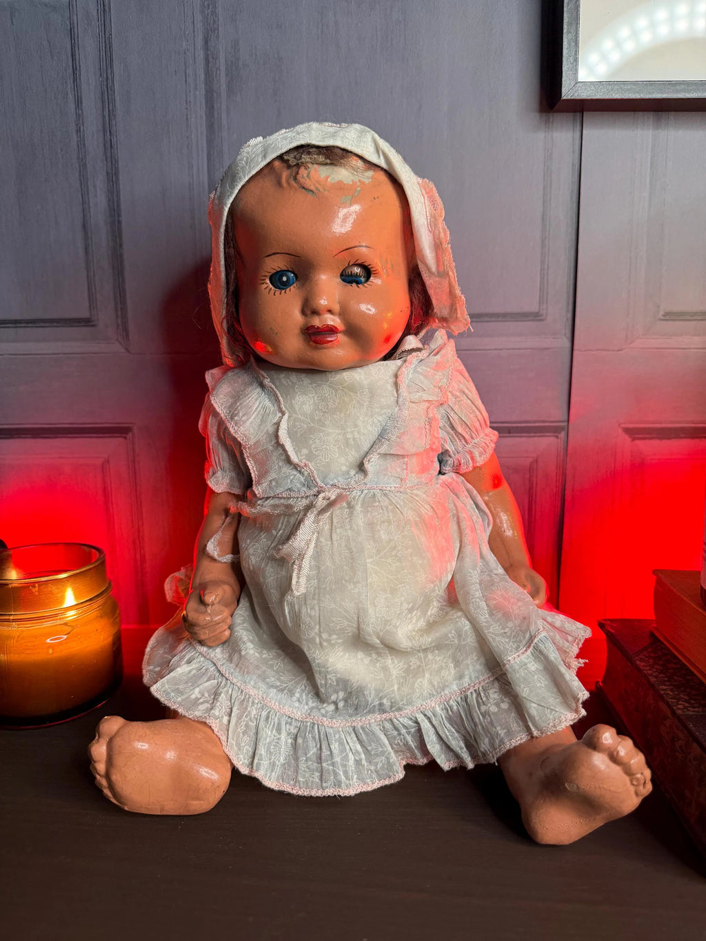 Antique Haunted Doll The Miriam the Little Survivor Positive Spirit Vessel OOAK Gothic Decor