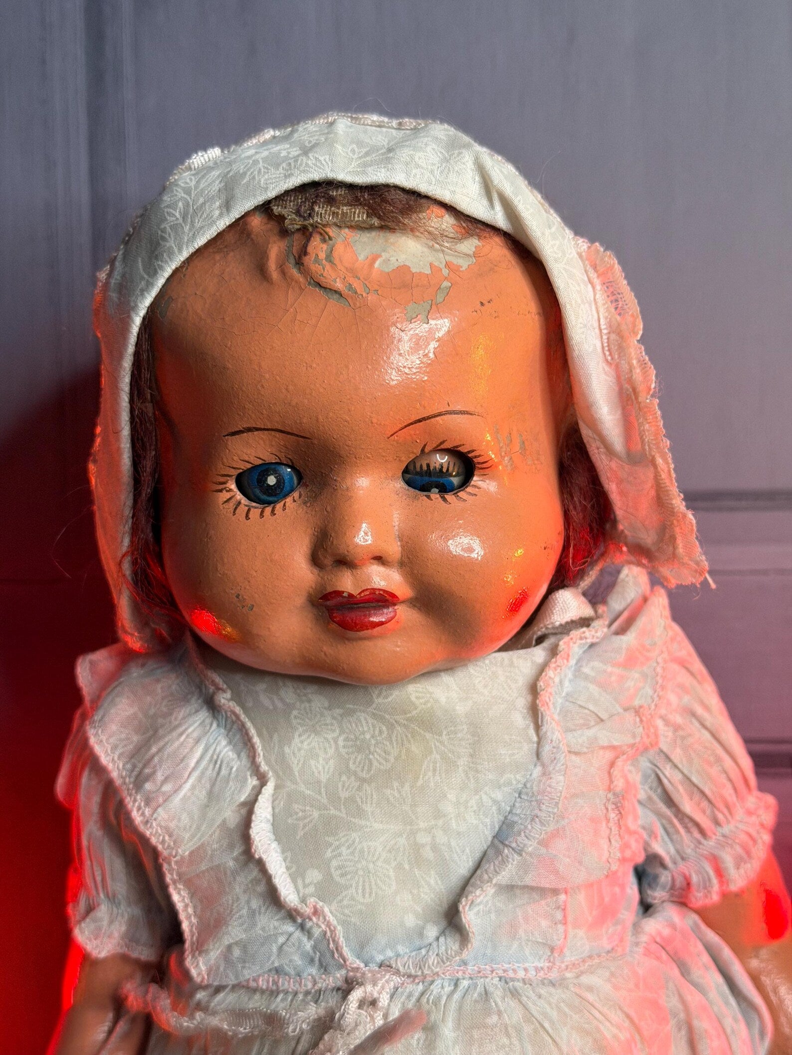 Antique Haunted Doll The Miriam the Little Survivor Positive Spirit Vessel OOAK Gothic Decor
