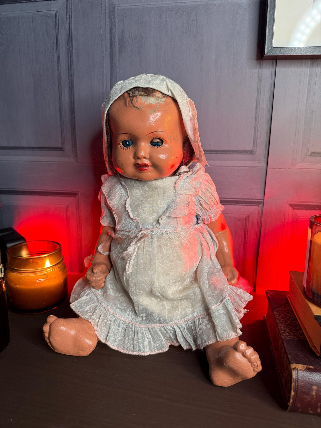 Antique Haunted Doll The Miriam the Little Survivor Positive Spirit Vessel OOAK Gothic Decor